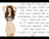 Beggin' On Your Knees - Victoria Justice - Lyrics